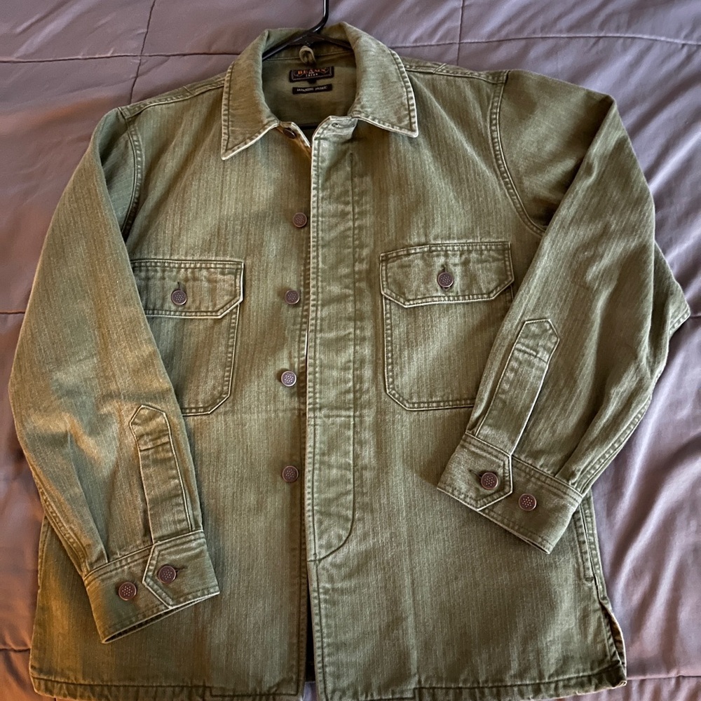 Beams Plus Herringbone Shirt Jacket